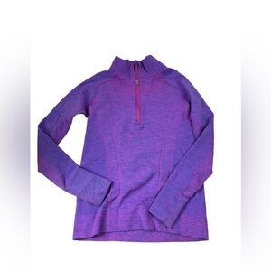 Girl’s Ivivva Purple & Pink 1/4 Zip Pullover Shirt Size 12